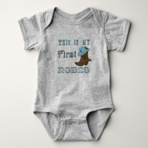 Body Para Bebê Esta é a minha primeira roupa de bebê rodeio