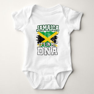Body Para Bebê Está no meu DNA, o Orgulho jamaicano Jamaica Flag