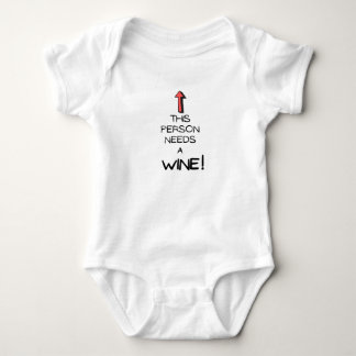 Body Para Bebê Esta pessoa precisa de vinho| vinho