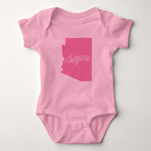 Body Para Bebê Estado da Forma da Arizona Fato De Bebê