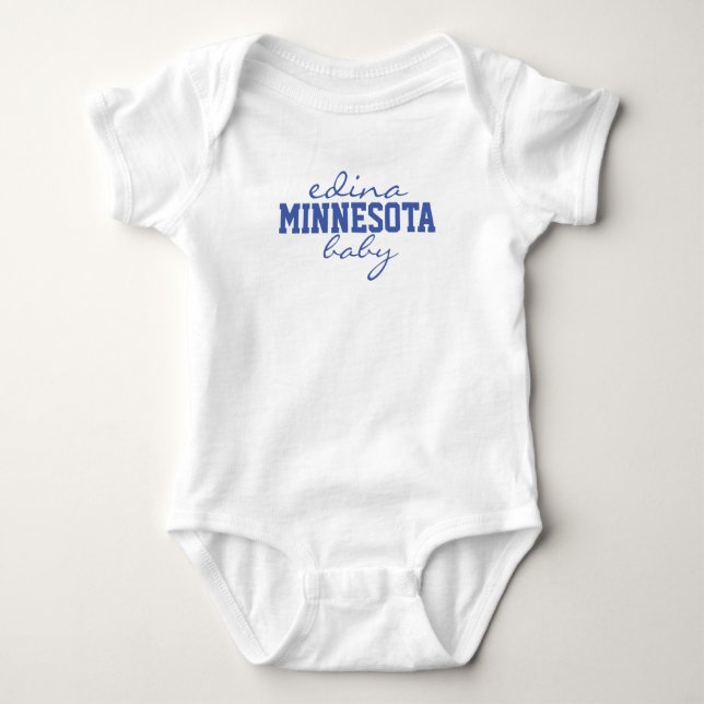 Body Para Bebê Estado de Minnesota & orgulho feitos sob encomenda (Frente)