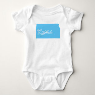 Body Para Bebê Estado Do Kansas Shape Baby Bodycase