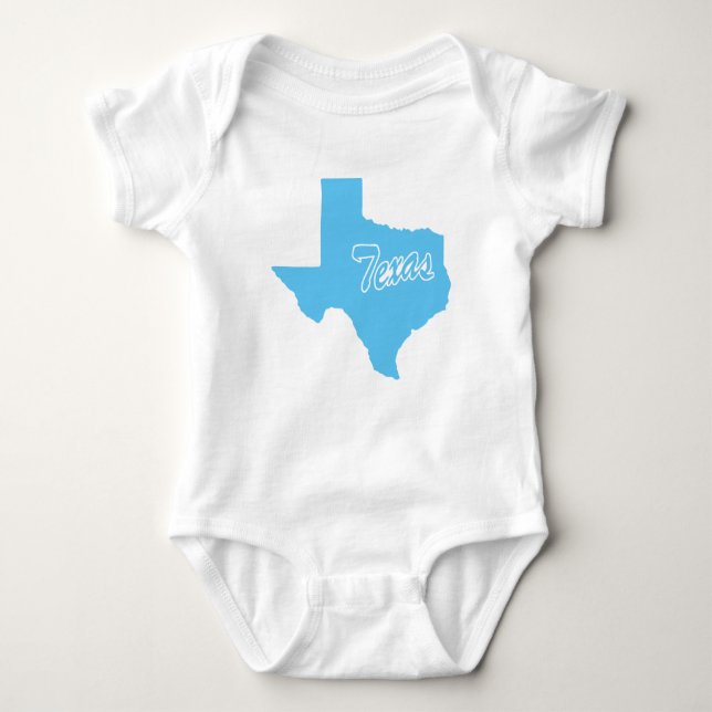 Body Para Bebê Estado do Texas (Frente)