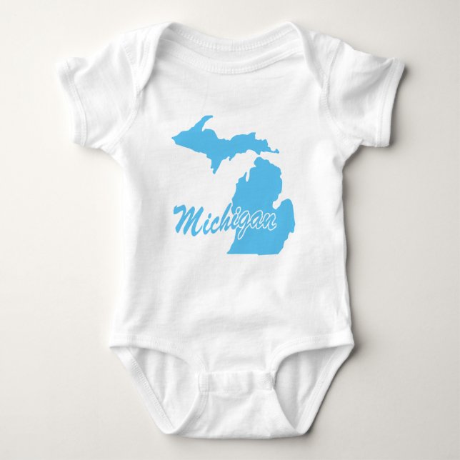 Body Para Bebê Estado Michigan (Frente)
