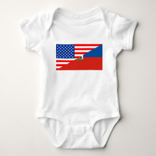 Body Para Bebê estados unidos america haiti meia bandeira dos eua