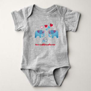 Body para Bebê Estampa de Elefante - Nova Mamãe