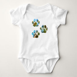 Body Para Bebê Estampas de cães - Palmeiras tropicais