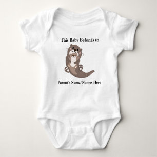 Body Para Bebê Este Bebê Pertence A... Bonito traje personalizáve