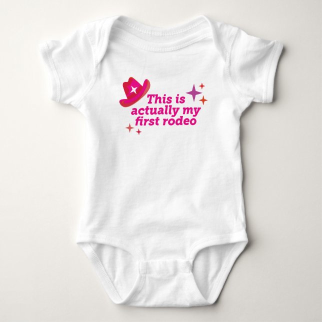 Body Para Bebê Este É O Meu Primeiro Rodeio (Frente)