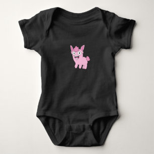 Body Para Bebê Este Topo Bebê de Crítter Rosa Estranho