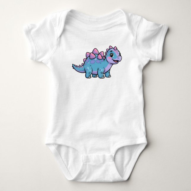 Body Para Bebê Estegossauro (Frente)