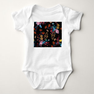 Body Para Bebê Estilo de Liberdade das Borboletas do Jardim Bloom