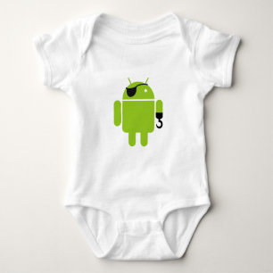 Body Para Bebê Estilo do pirata do robô do Android