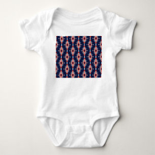 Body Para Bebê Estilo étnico, padrão geométrico sem costura.