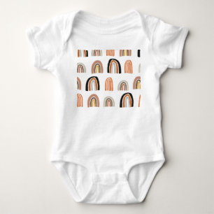 Body Para Bebê Estilo Simples Pastel Rainbow Kids