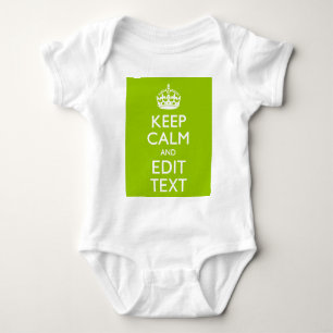 Body Para Bebê Estilo Verde Android Mantenha Calmo E Seu Texto