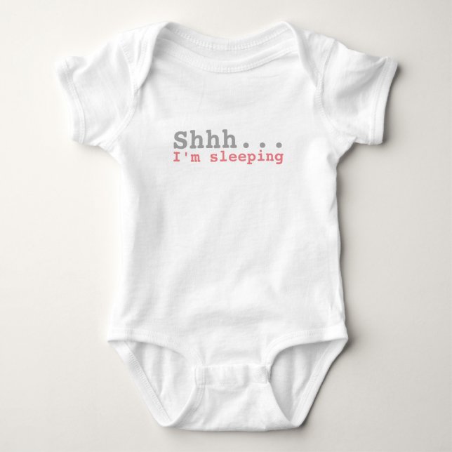 Body Para Bebê Estou dormindo | Engraçado (Frente)