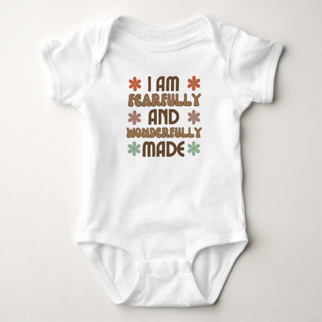 Body Para Bebê Estou Feliz E Maravilhosamente Feito (Frente)