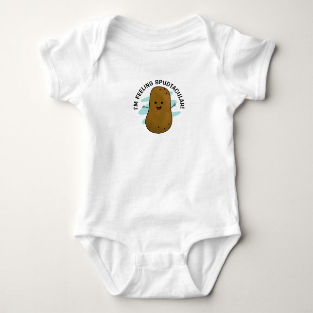 Body Para Bebê Estou me Sentindo Espudacular Batata (Frente)