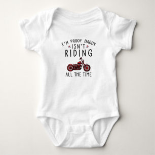Body Para Bebê Estou provando que o papai não está andando de mot