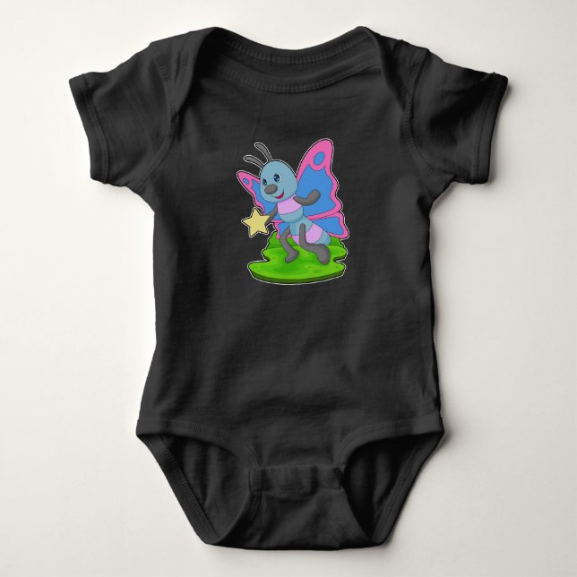 Body Para Bebê Estrela Borboleta (Frente)