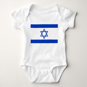 Body Para Bebê Estrela de David, Israel Flag, judeu