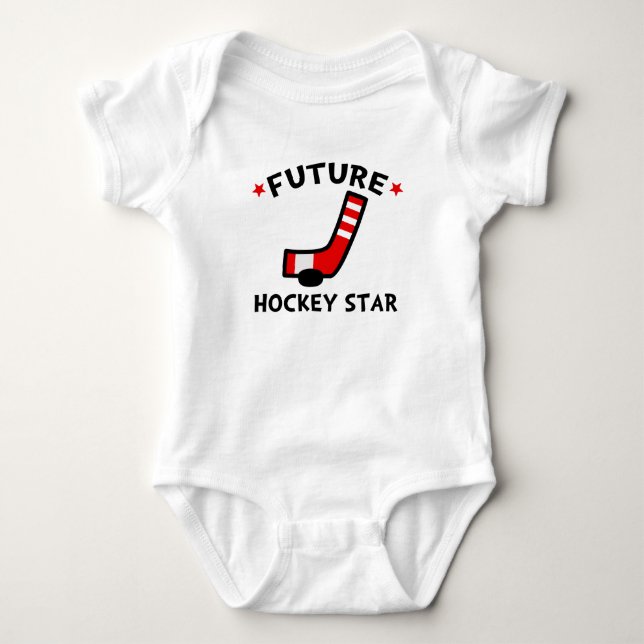 Body Para Bebê Estrela de Hóquei Futuro (Frente)