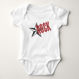 Body Para Bebê Estrela do rock