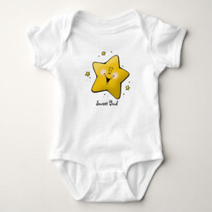 Body Para Bebê Estrela Doce Buda Bebê Trepador Feliz e Divertido