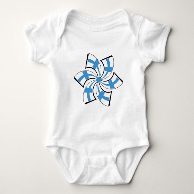 Body Para Bebê Estrela Finlandesa (Frente)