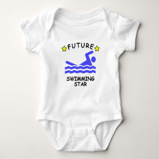 Body Para Bebê Estrela futura da natação