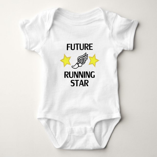 Body Para Bebê Estrela Running futura (Frente)