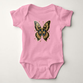 Body Para Bebê Eteral Dourado