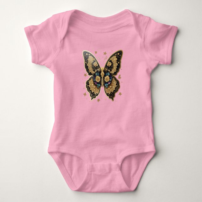 Body Para Bebê Eteral Dourado (Frente)