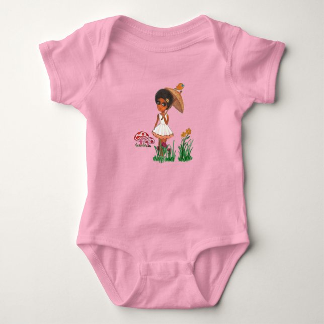 Body Para Bebê Etíope Tradicional Art Baby Bodydress (Frente)