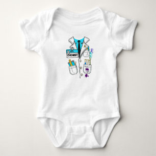 Body Para Bebê Etiqueta de Nome de Químico Bebê Fofo Personalizad