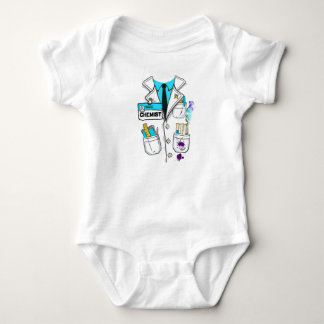 Body Para Bebê Etiqueta de Nome de Químico Bebê Fofo Personalizad