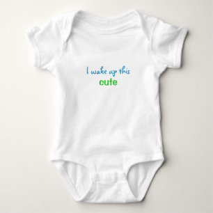 Body Para Bebê Eu Acordar Este Bonito Onsie Orgânico