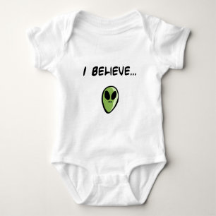 Body Para Bebê Eu acredito nos aliens
