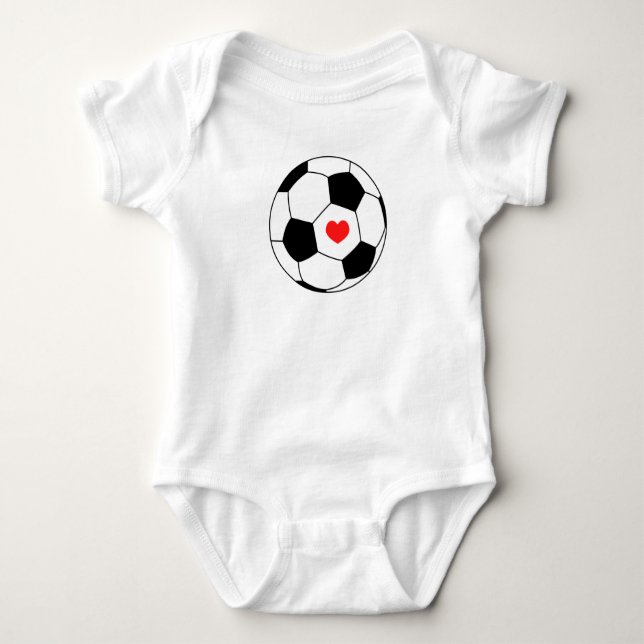 Body Para Bebê Eu adoro futebol! (Frente)