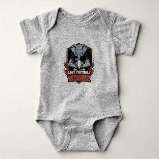 Body Para Bebê Eu adoro futebol americano