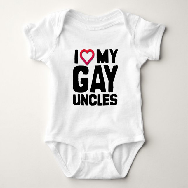 BODY PARA BEBÊ EU ADORO MEUS GAY (Frente)