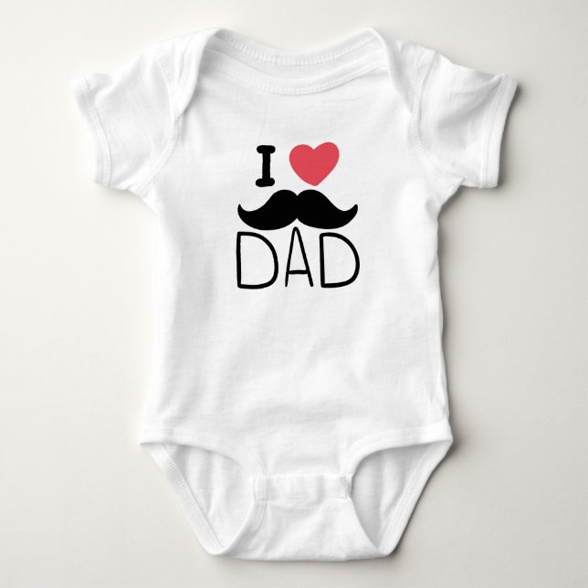 Body Para Bebê Eu adoro Pai (Frente)