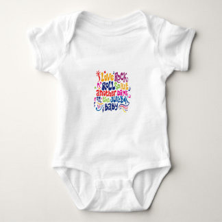 Body Para Bebê Eu adoro rock'n roll
