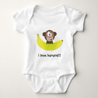 Body Para Bebê eu amo a banana!!!