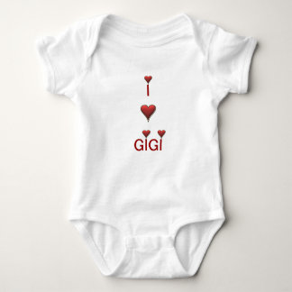 Body Para Bebê Eu amo a criança do bebê de Gigi