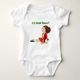 Body Para Bebê Eu amo a dança irlandesa