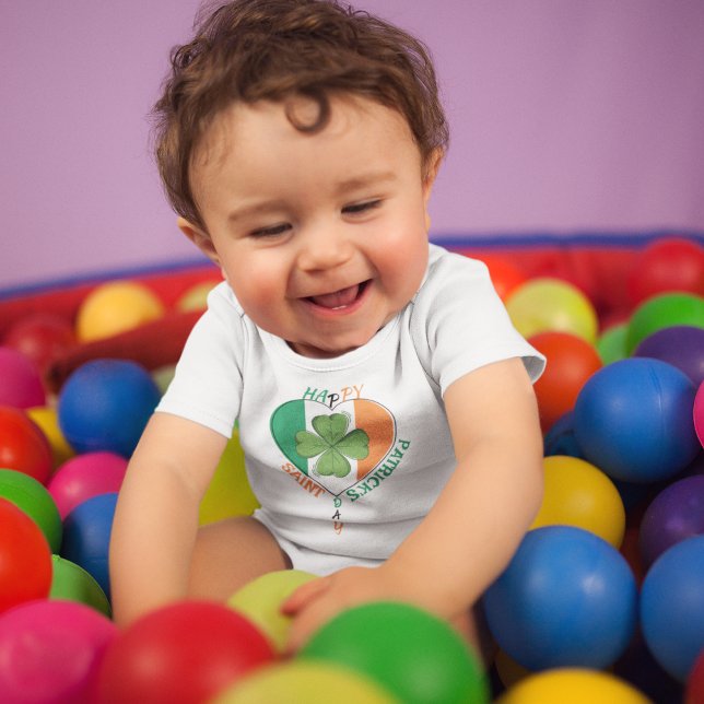 Body Para Bebê Eu amo a Irlanda (baby enjoy many Irish blessings this st. patrick's day.)