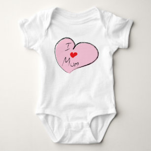 Body Para Bebê Eu Amo A Mãe