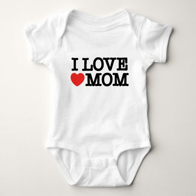 Body Para Bebê Eu amo a mãe (Frente)
